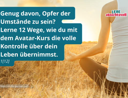 Teilnahme am Avatar®–Kurs – was kann man u.a. erwarten? 01/12