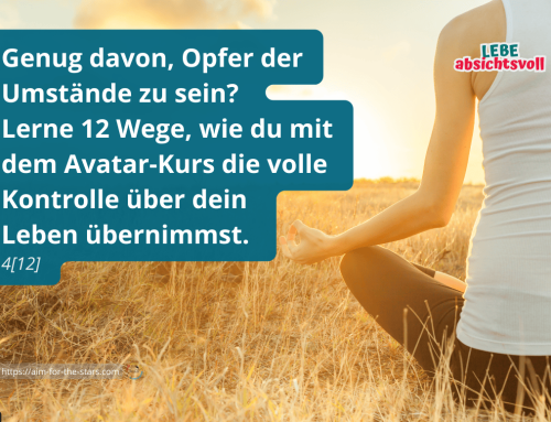 Teilnahme am Avatar®–Kurs – was kann man u.a. erwarten? 04/12
