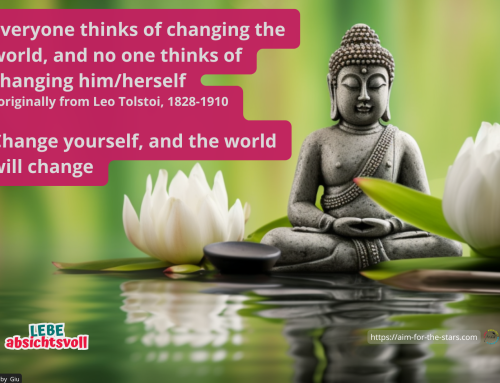 Everyone thinks of changing the world